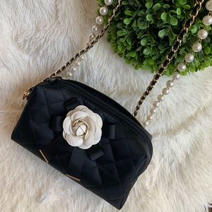 Black quilted Custom made handbag